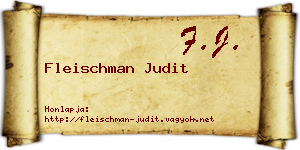 Fleischman Judit névjegykártya
